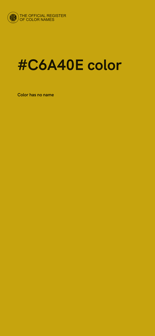 #C6A40E color image