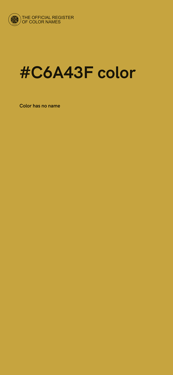 #C6A43F color image