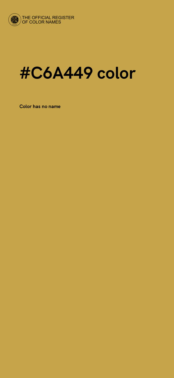 #C6A449 color image