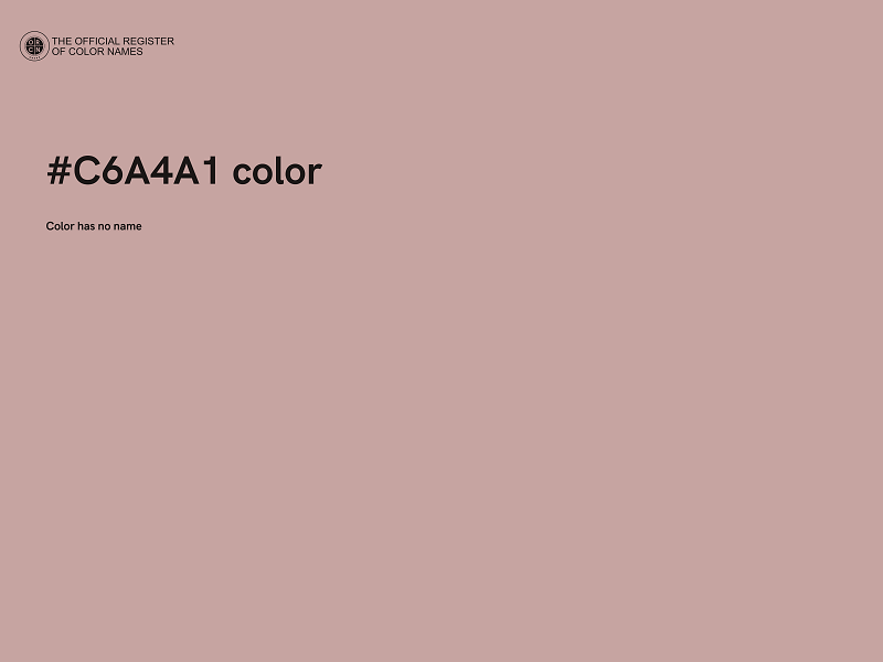 #C6A4A1 color image