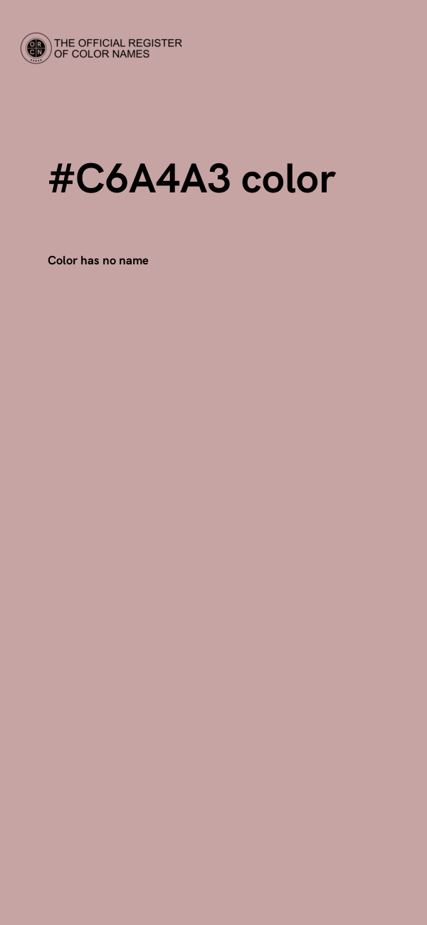#C6A4A3 color image