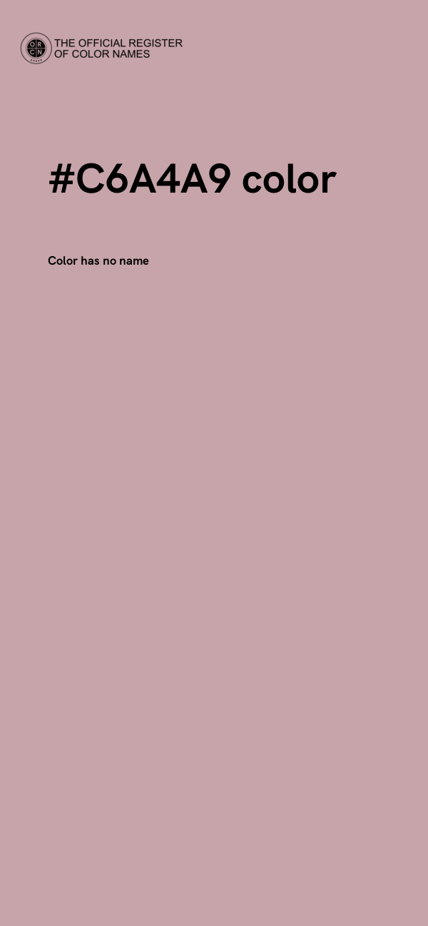 #C6A4A9 color image
