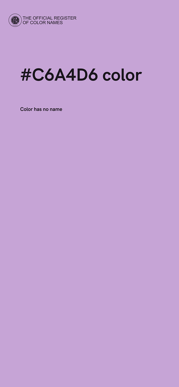 #C6A4D6 color image