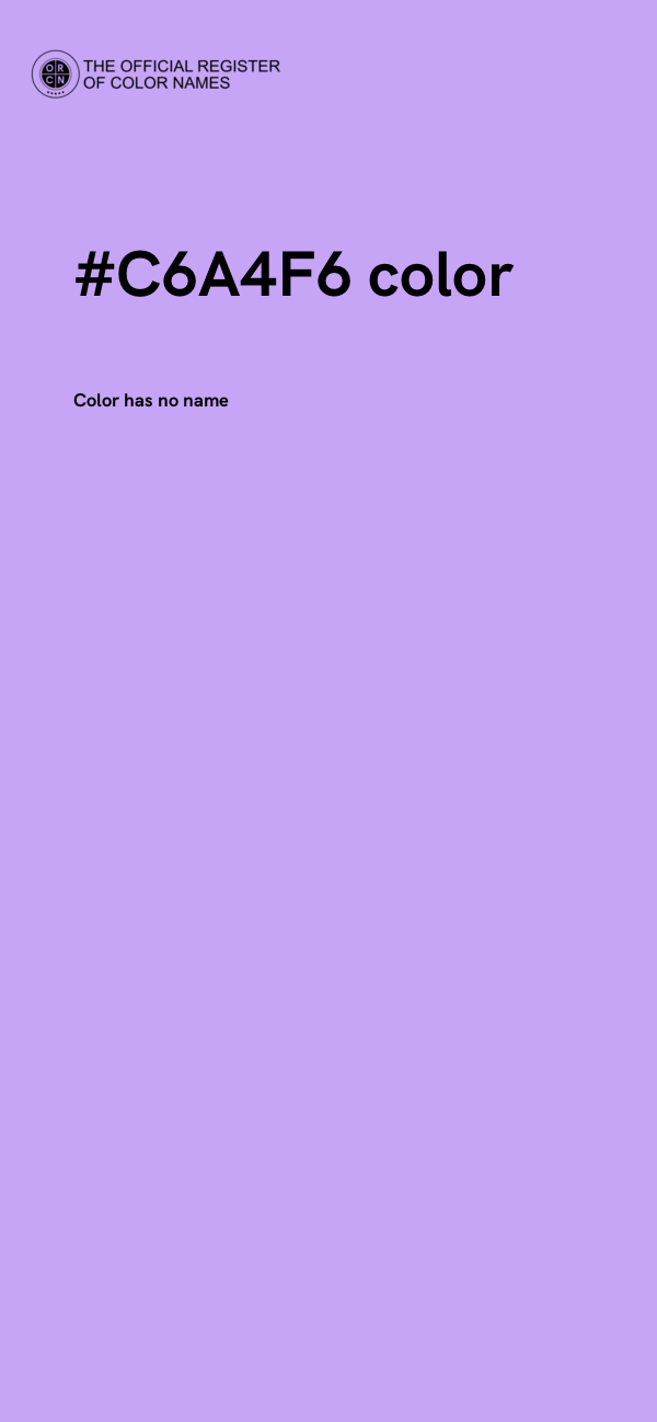 #C6A4F6 color image