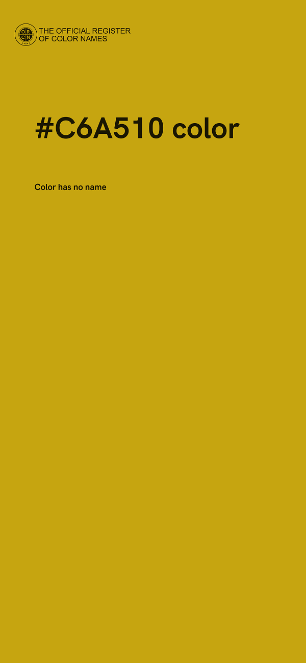 #C6A510 color image