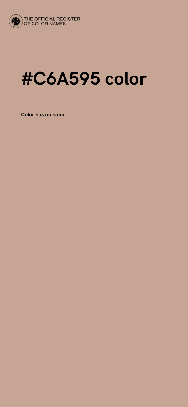 #C6A595 color image