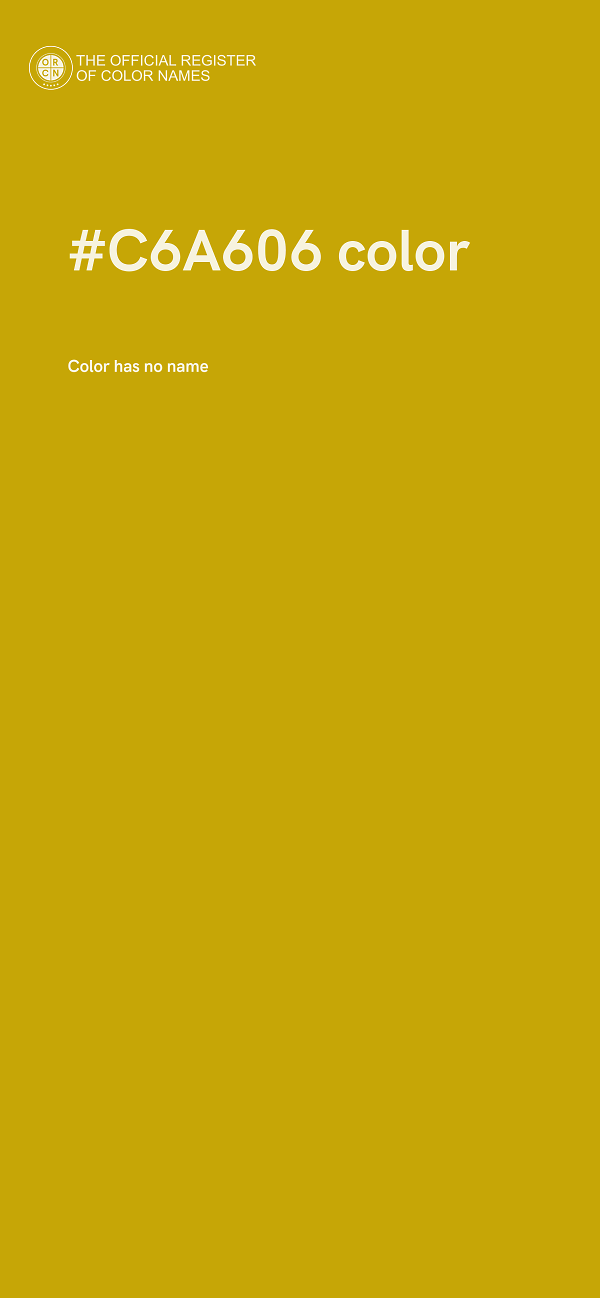 #C6A606 color image