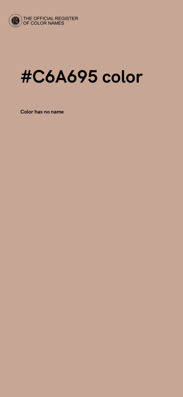 #C6A695 color image