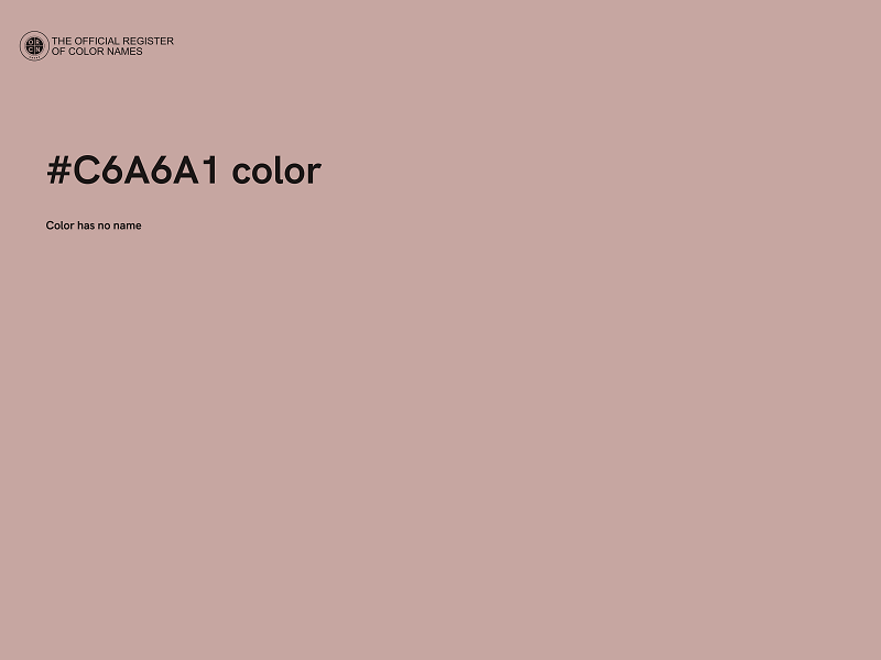 #C6A6A1 color image