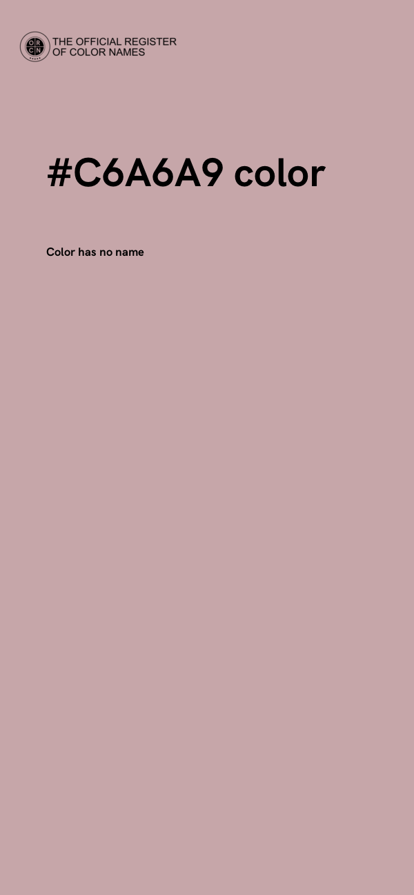 #C6A6A9 color image