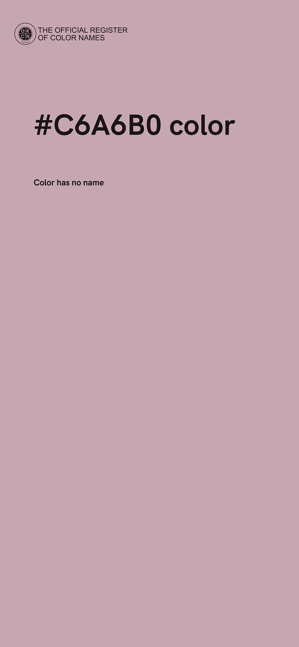 #C6A6B0 color image