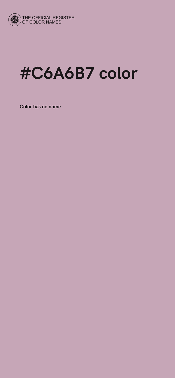 #C6A6B7 color image