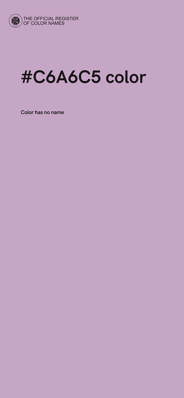 #C6A6C5 color image