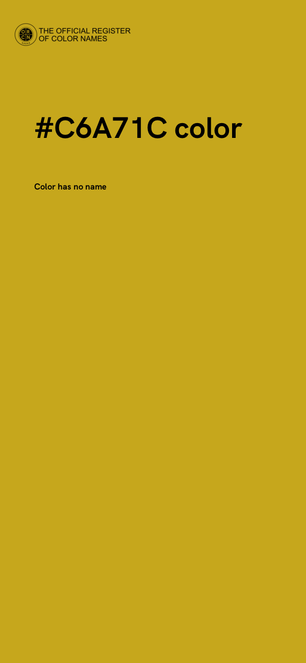 #C6A71C color image