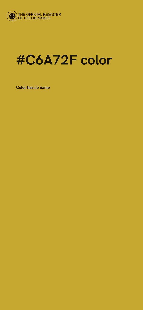 #C6A72F color image