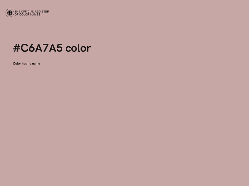 #C6A7A5 color image