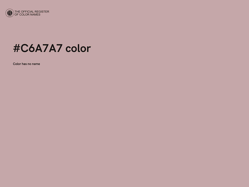 #C6A7A7 color image