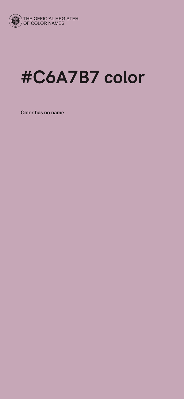 #C6A7B7 color image