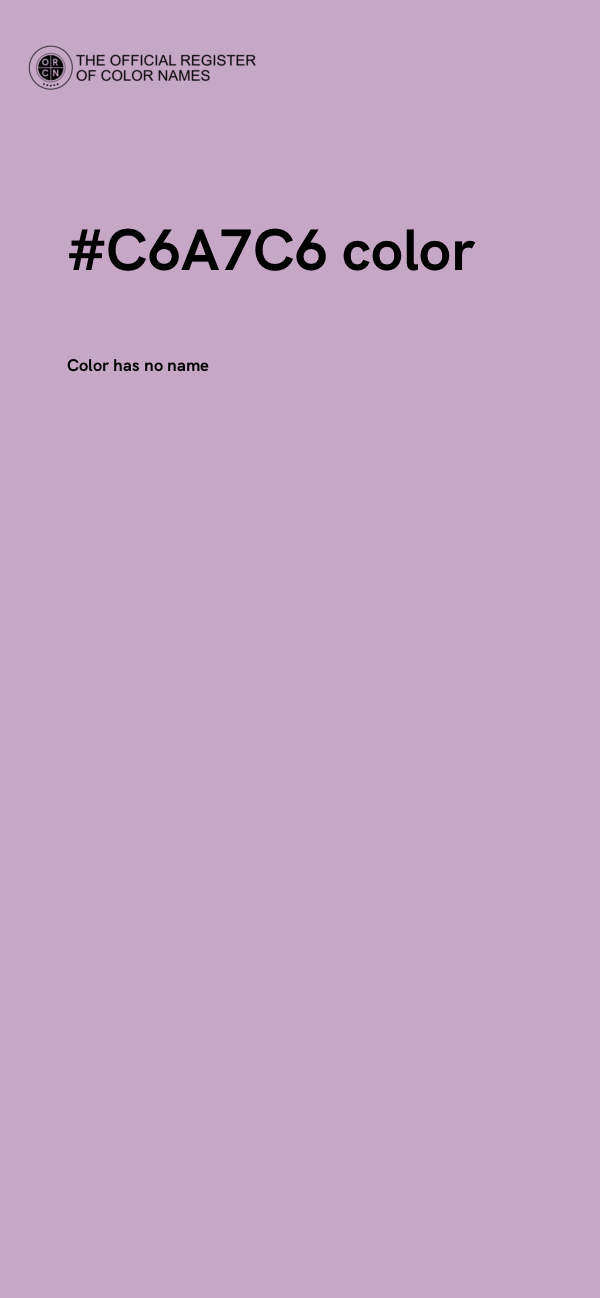#C6A7C6 color image