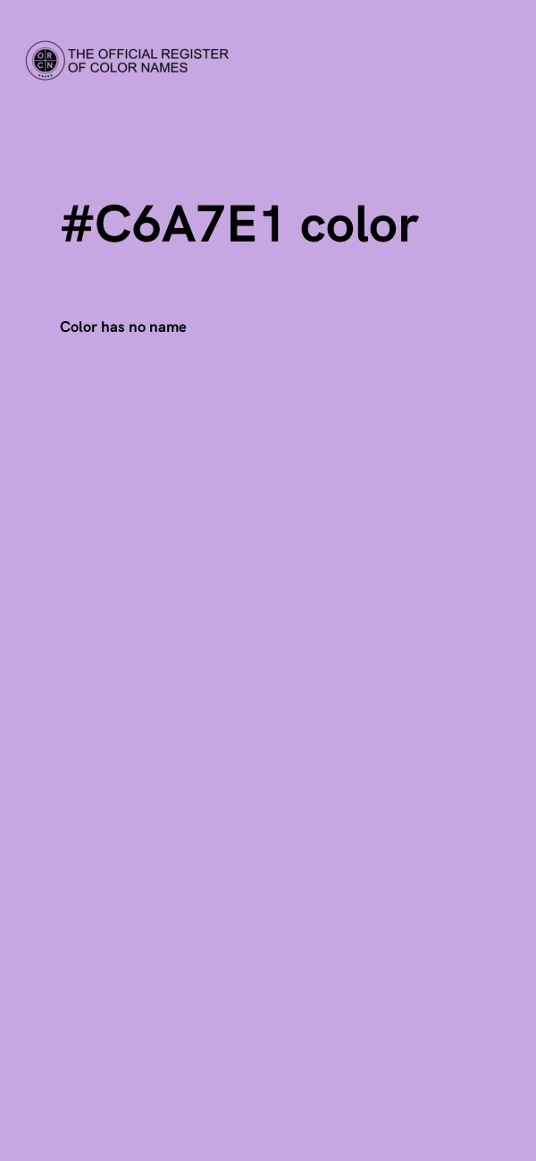 #C6A7E1 color image