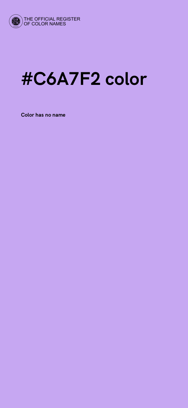 #C6A7F2 color image