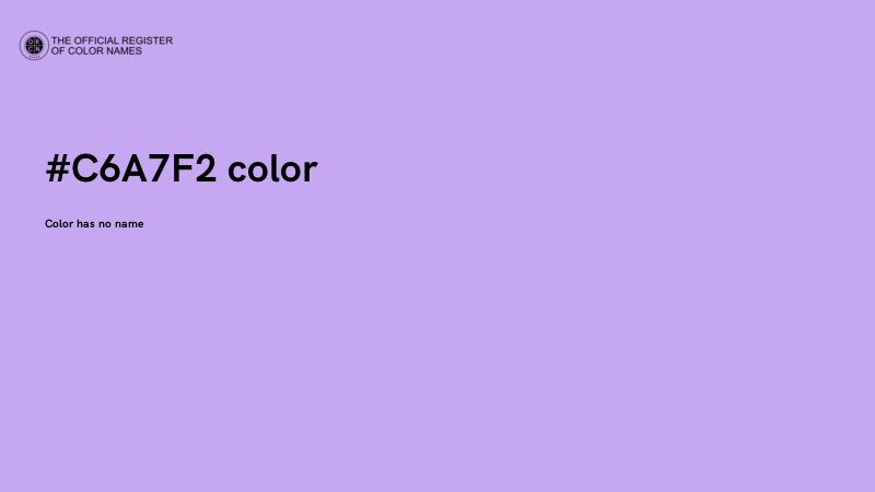 #C6A7F2 color image