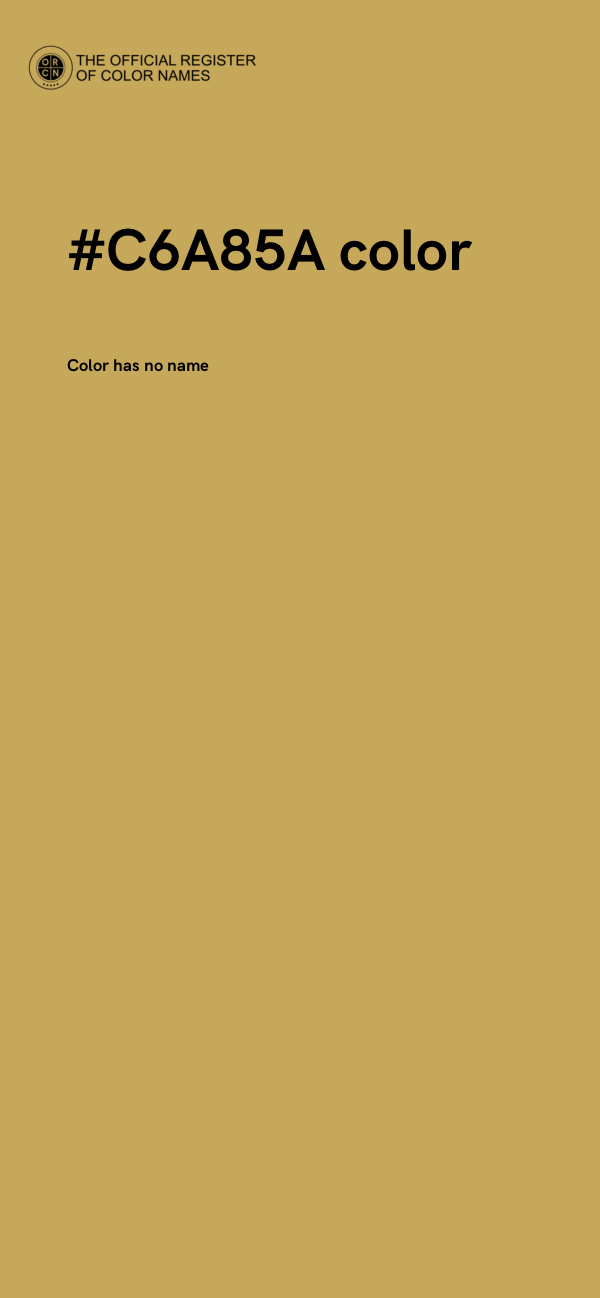 #C6A85A color image