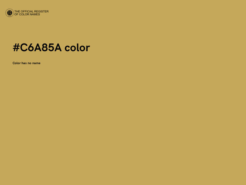 #C6A85A color image