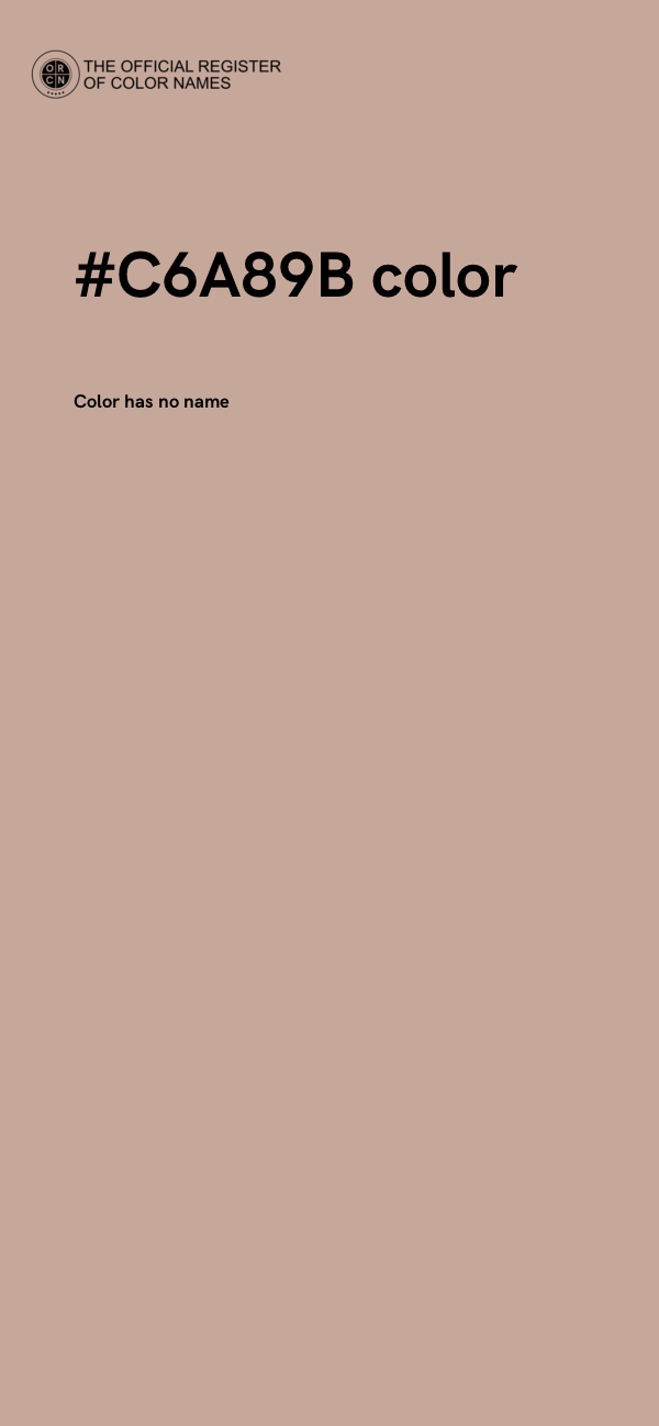 #C6A89B color image
