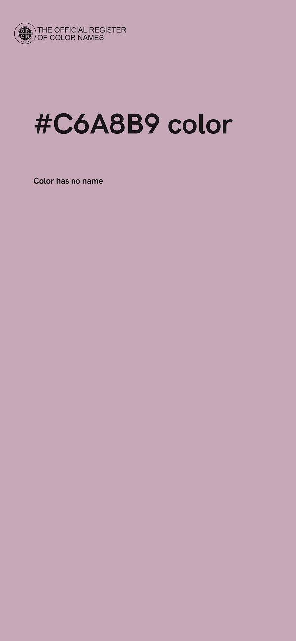 #C6A8B9 color image