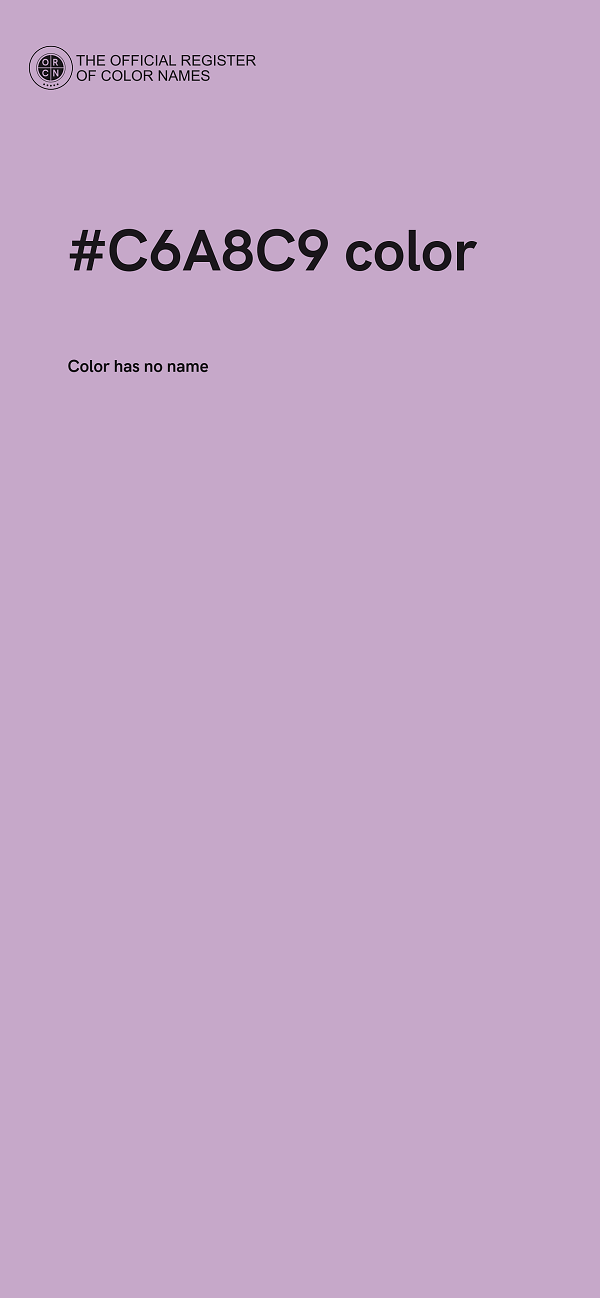 #C6A8C9 color image