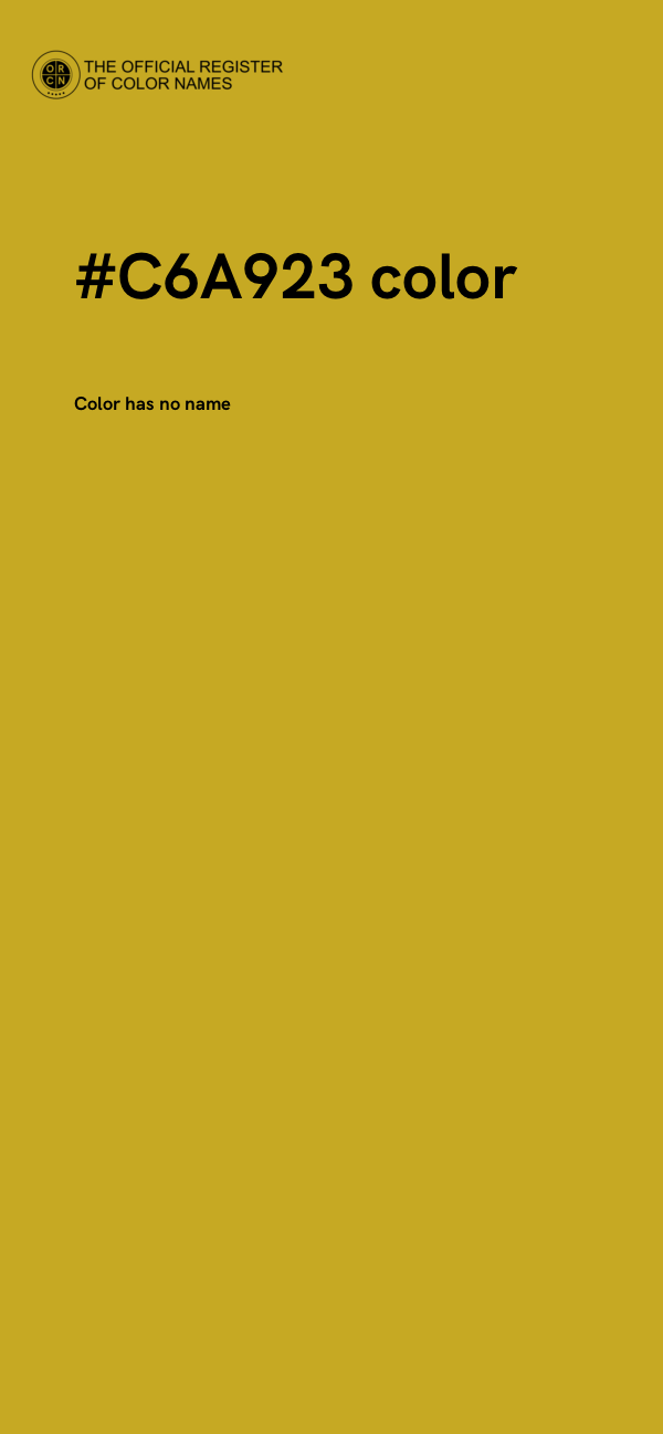 #C6A923 color image