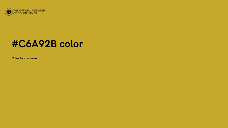 #C6A92B color image
