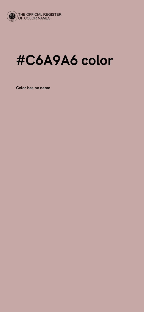 #C6A9A6 color image