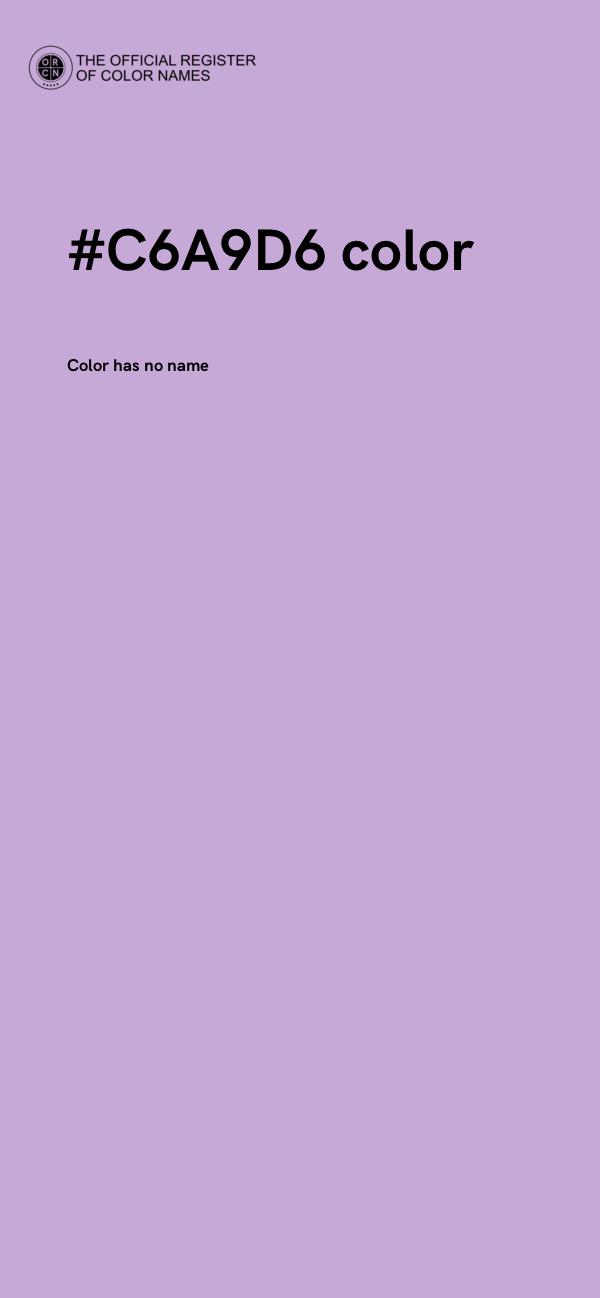 #C6A9D6 color image