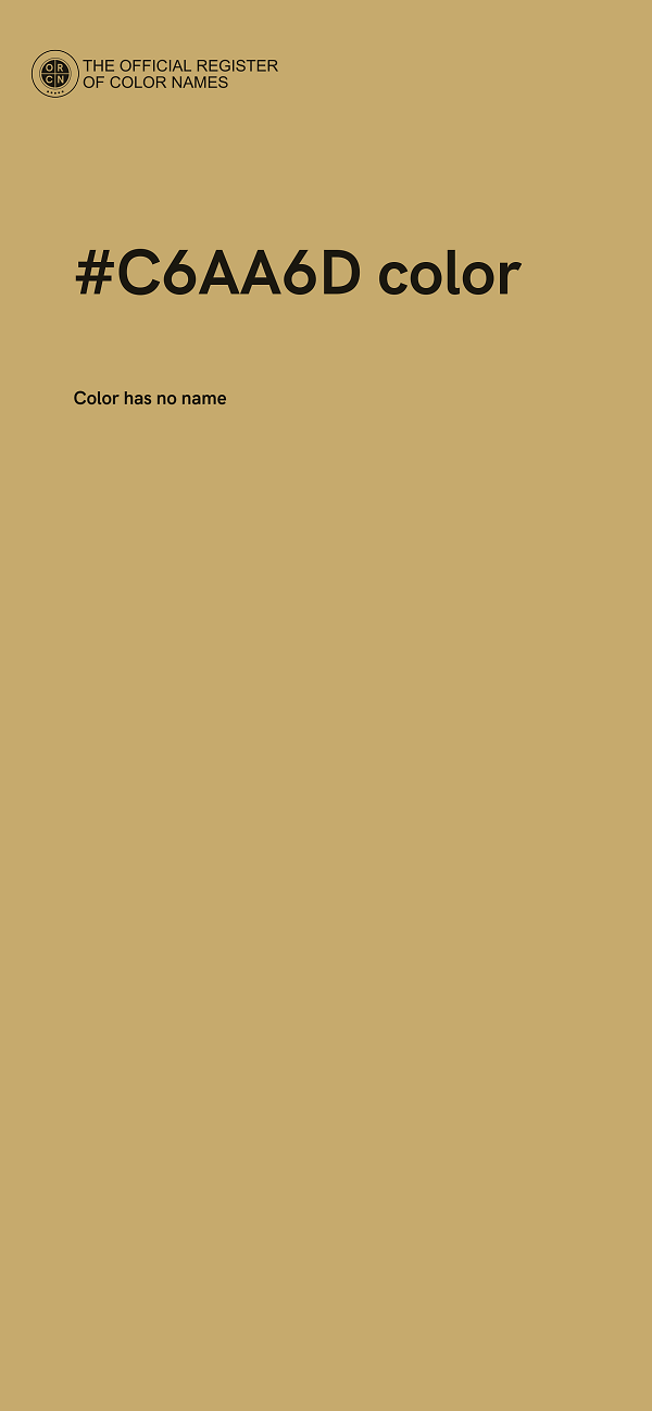 #C6AA6D color image