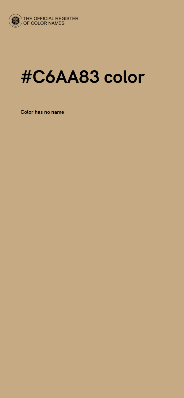 #C6AA83 color image