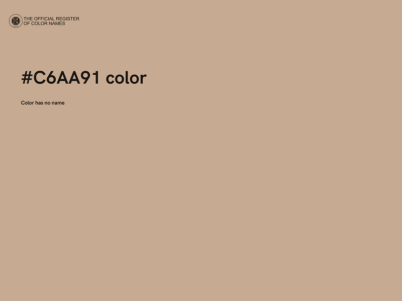 #C6AA91 color image