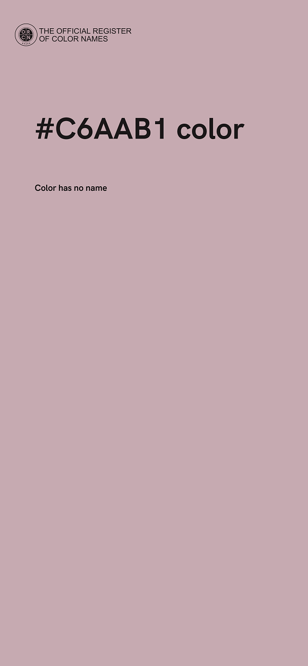#C6AAB1 color image