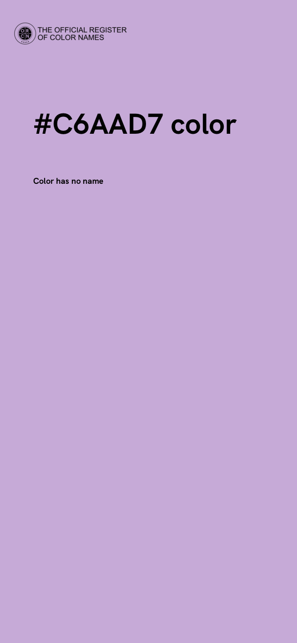 #C6AAD7 color image