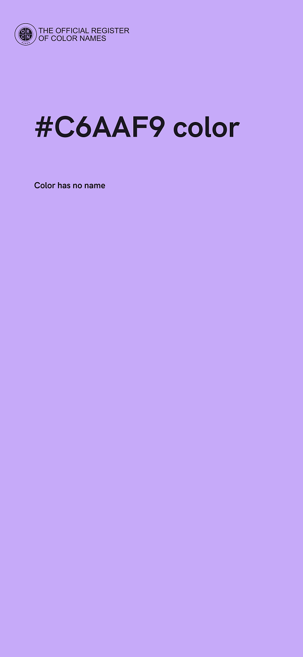 #C6AAF9 color image