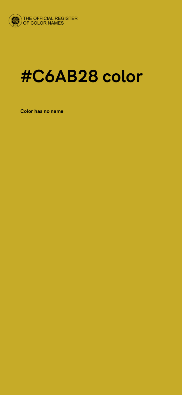 #C6AB28 color image