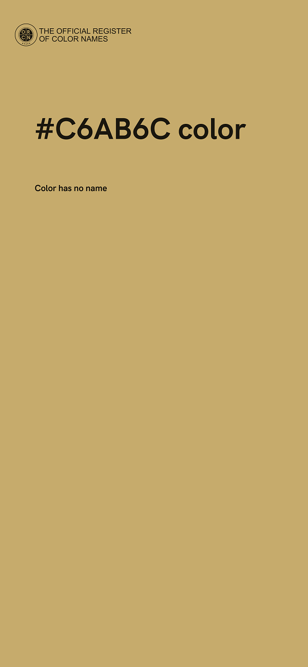 #C6AB6C color image