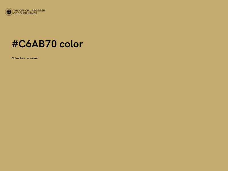 #C6AB70 color image