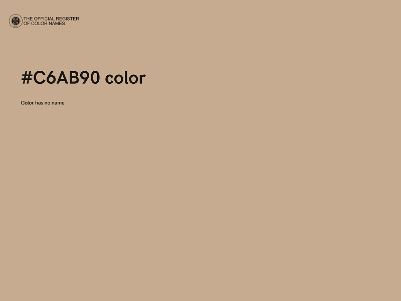 #C6AB90 color image