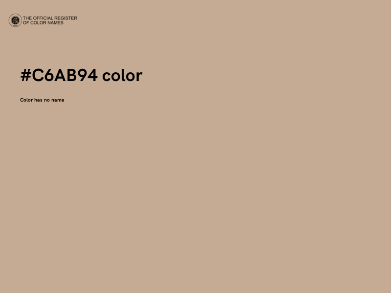 #C6AB94 color image