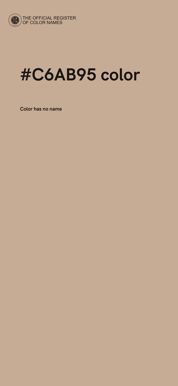 #C6AB95 color image