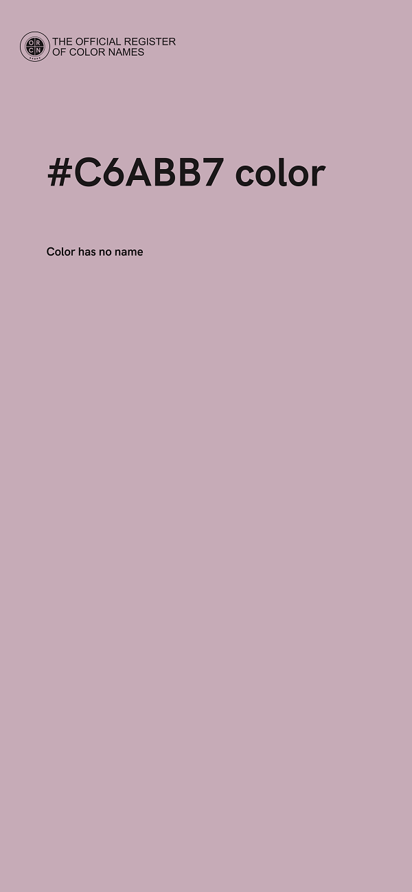 #C6ABB7 color image