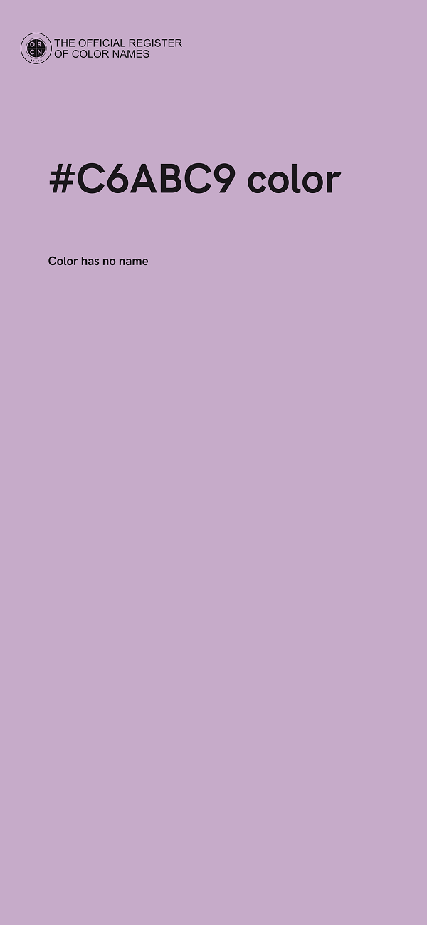 #C6ABC9 color image