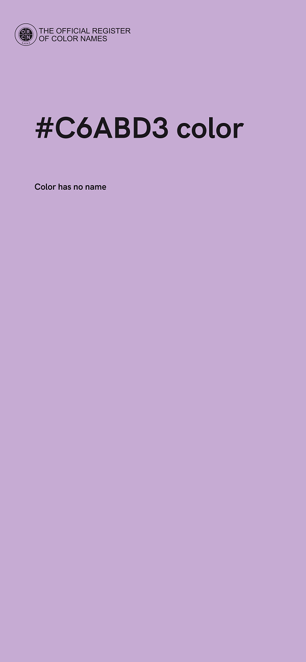 #C6ABD3 color image